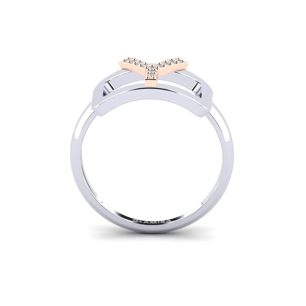 Weiss & Rotgold 750 SYLVIE Ring Teselya - Y