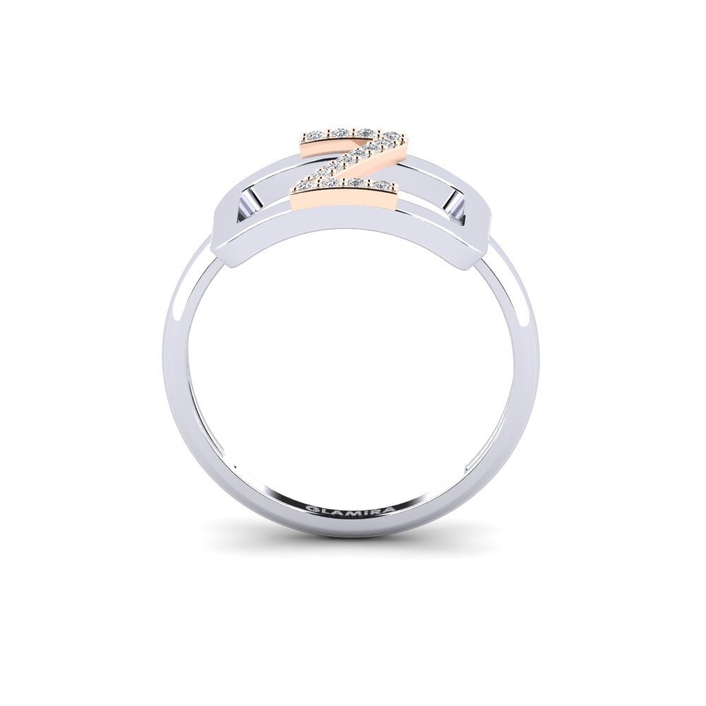 Weiss & Rotgold 375 SYLVIE Ring Teselya - Z