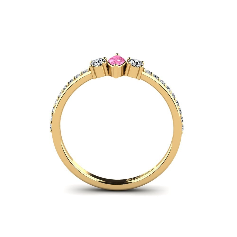 Pink Sapphire Engagement Ring Ashusto