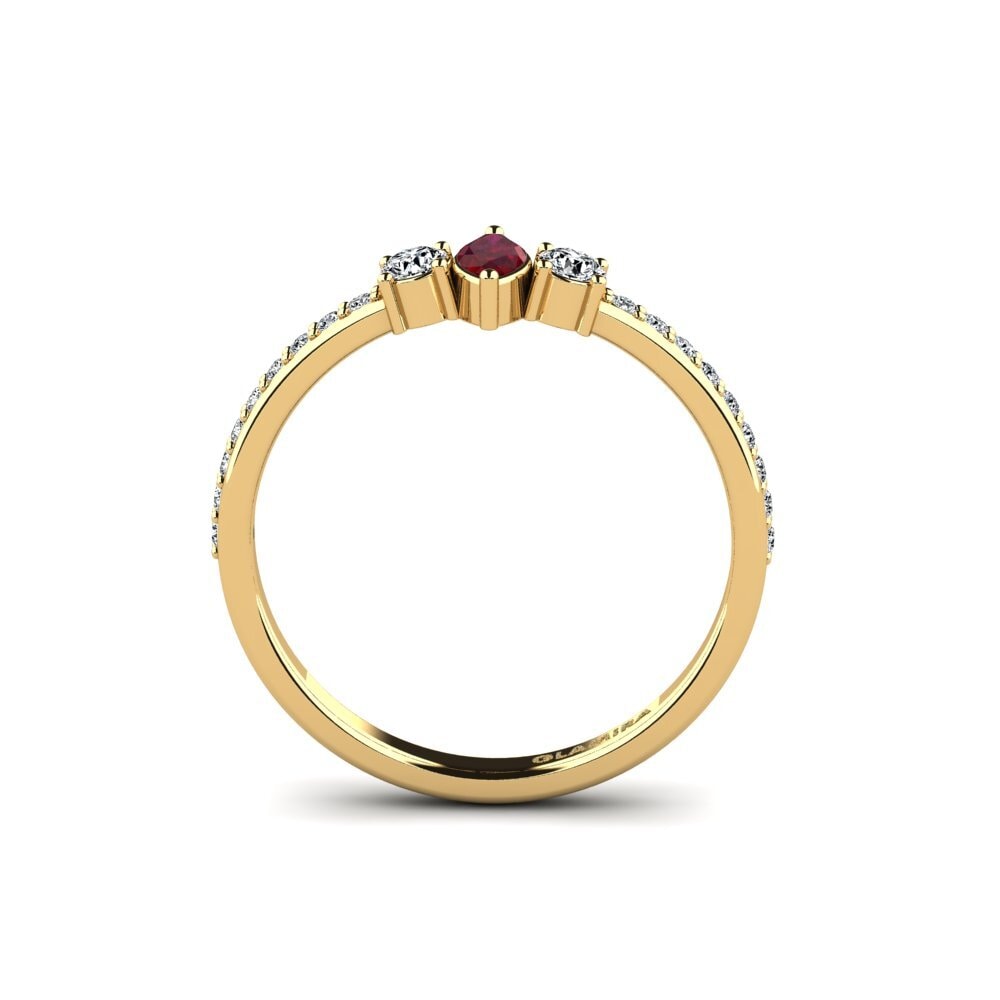 Rubis Bague de fiançailles Ashusto