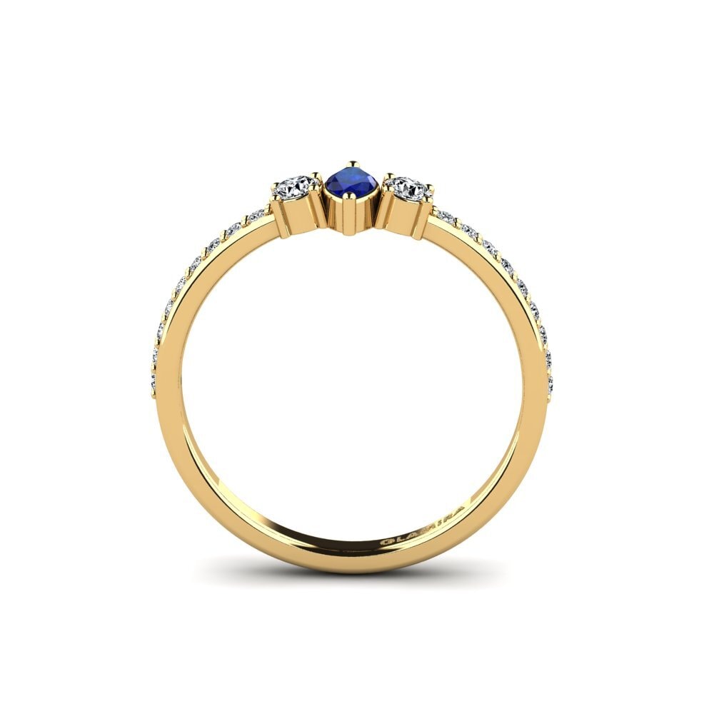 Zafiro Anillo de compromiso Ashusto