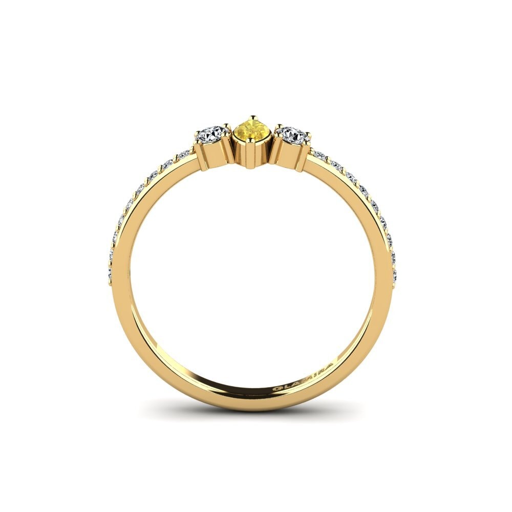 Yellow Sapphire Engagement Ring Ashusto
