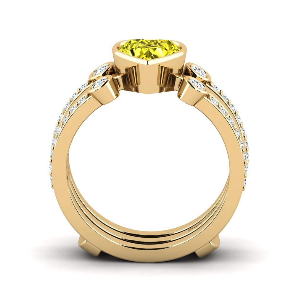 Yellow Diamond Ring Brati - SET