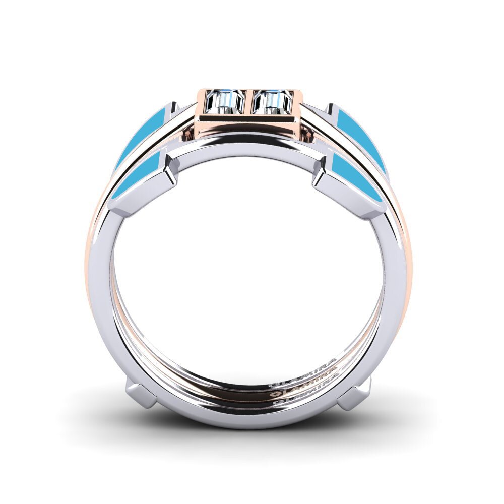 750 Weiß & Rotgold Ring Fratteaa - SET