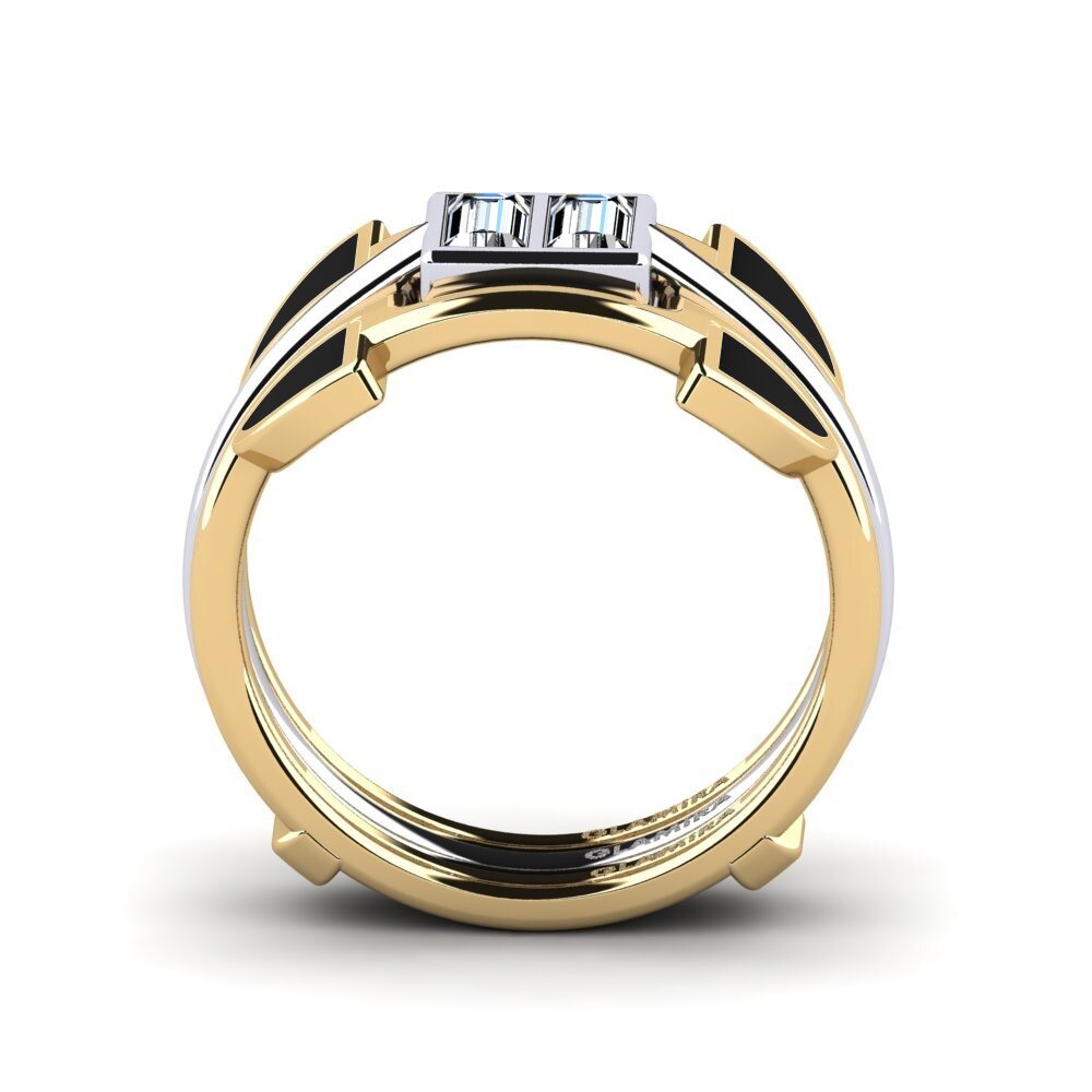 375 Gelb & Weißgold Ring Fratteaa - SET