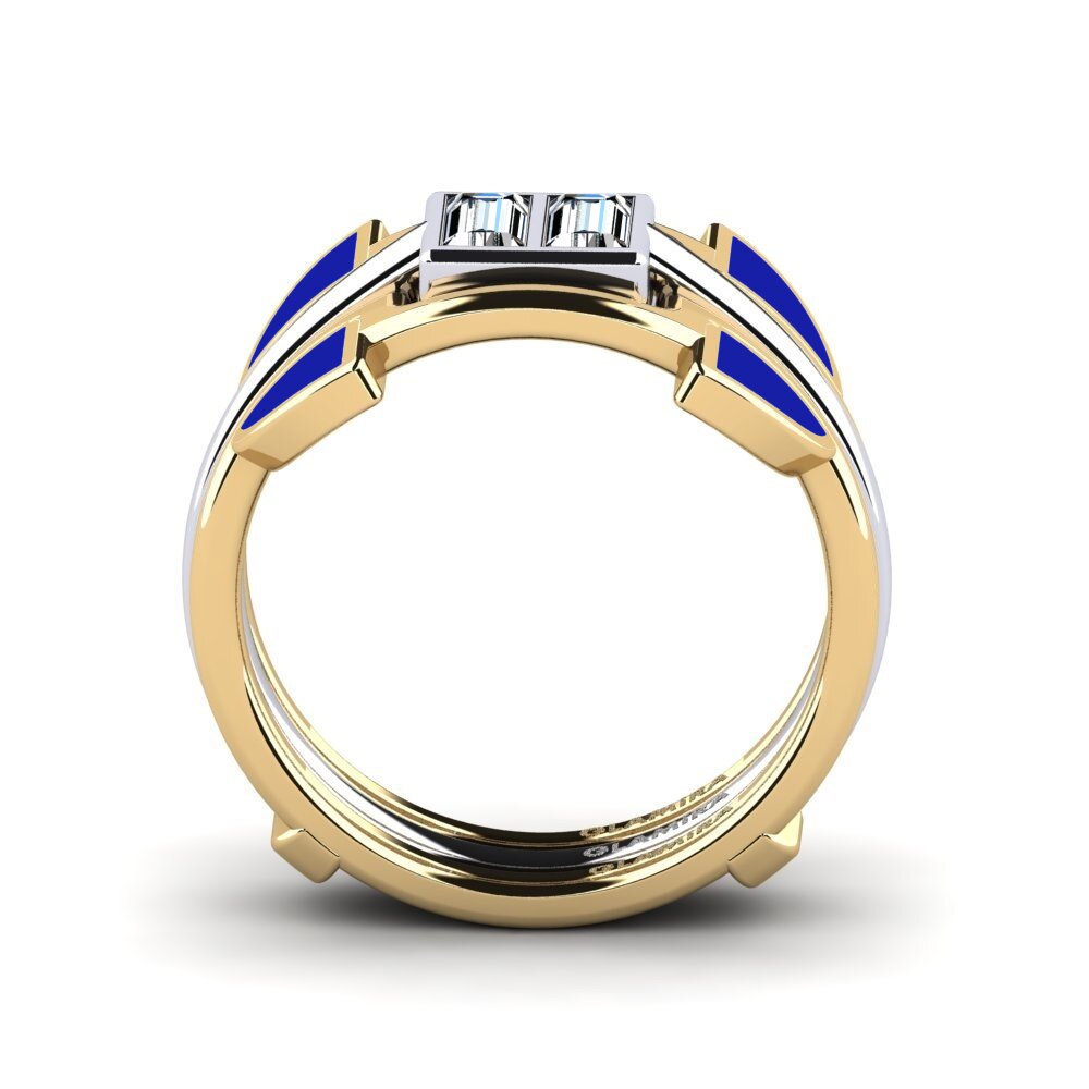 750 Gelb & Weißgold Ring Fratteaa - SET
