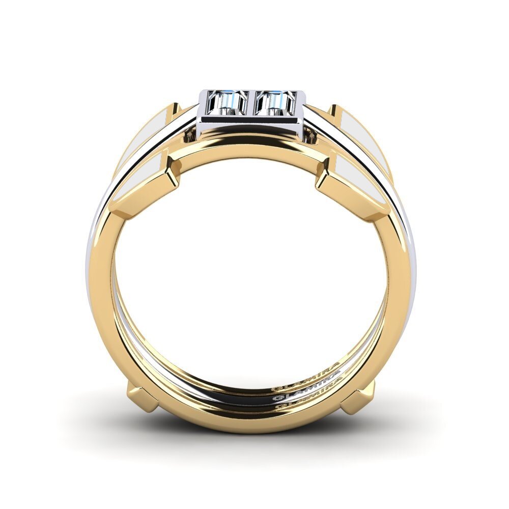 Or Jaune & Blanc 14k Bague Fratteaa - SET