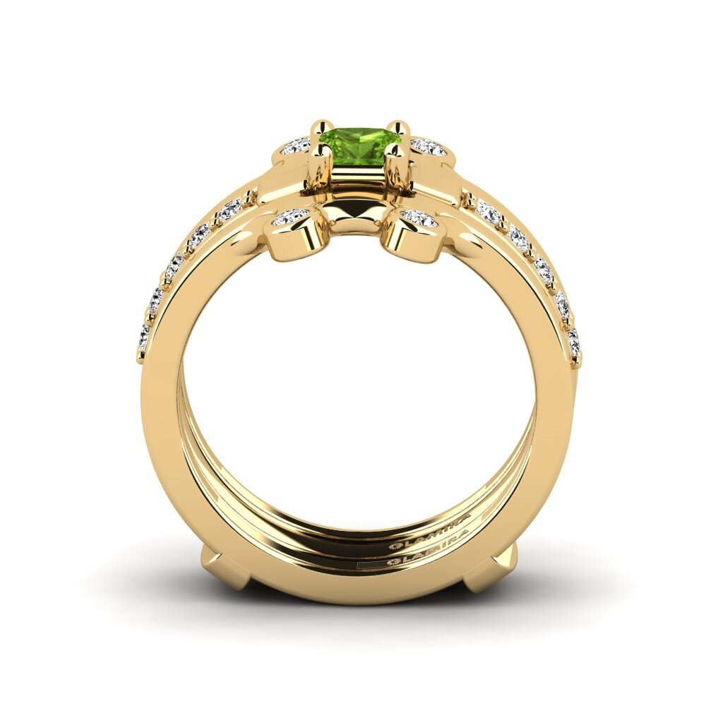 Princesa Peridoto Anillo Fteatia - SET