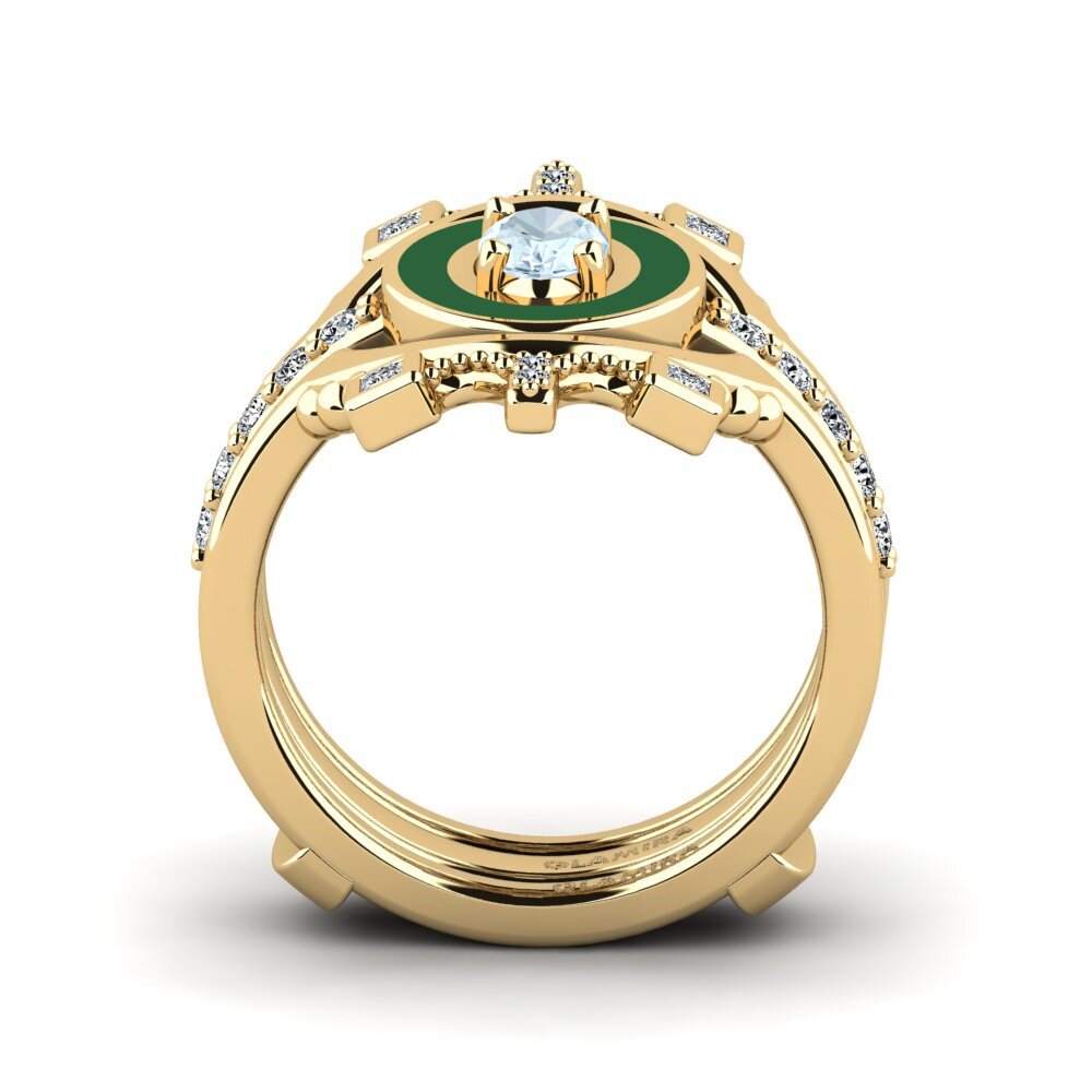 Aquamarine Ring Harweaa - SET