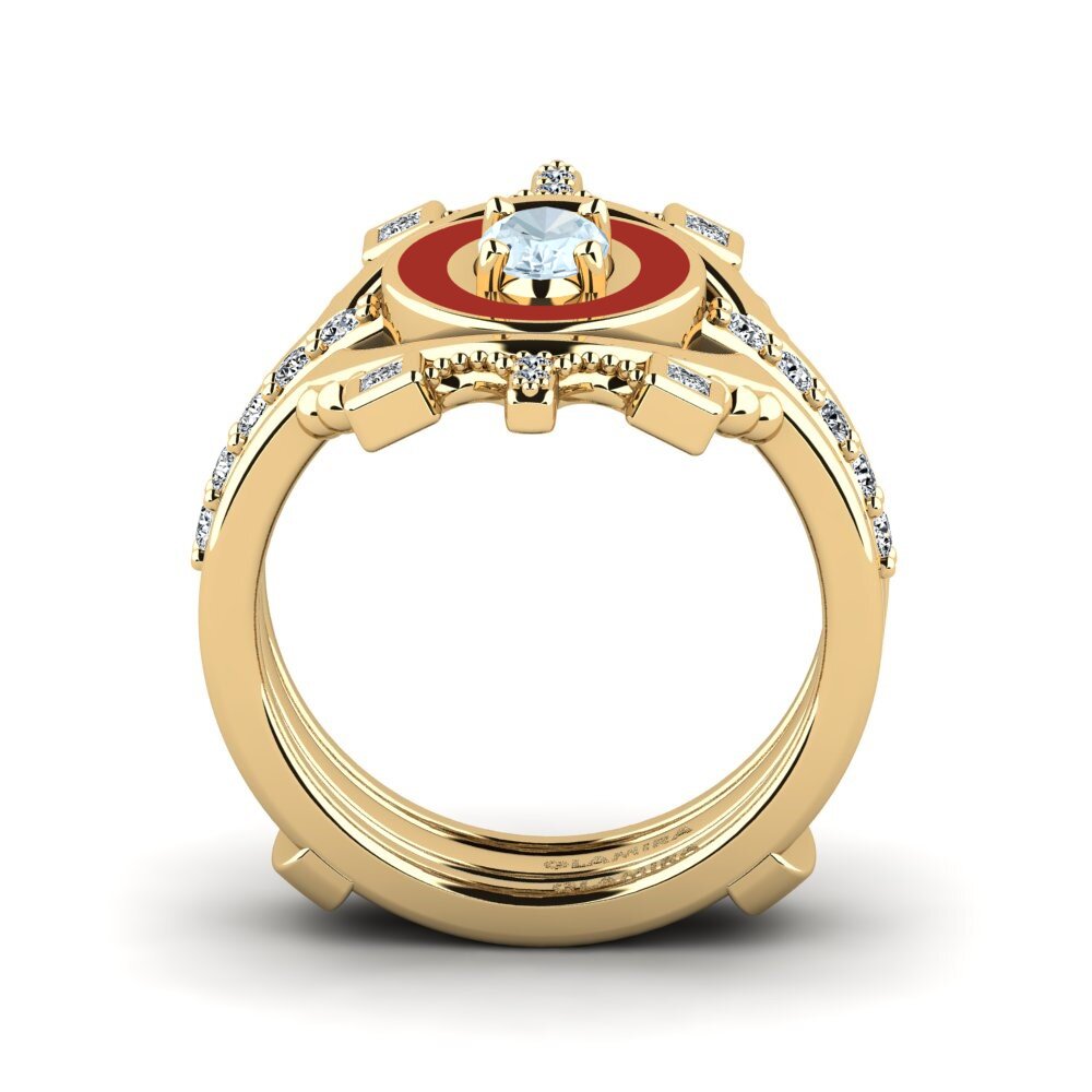 Aquamarine Ring Harweaa - SET
