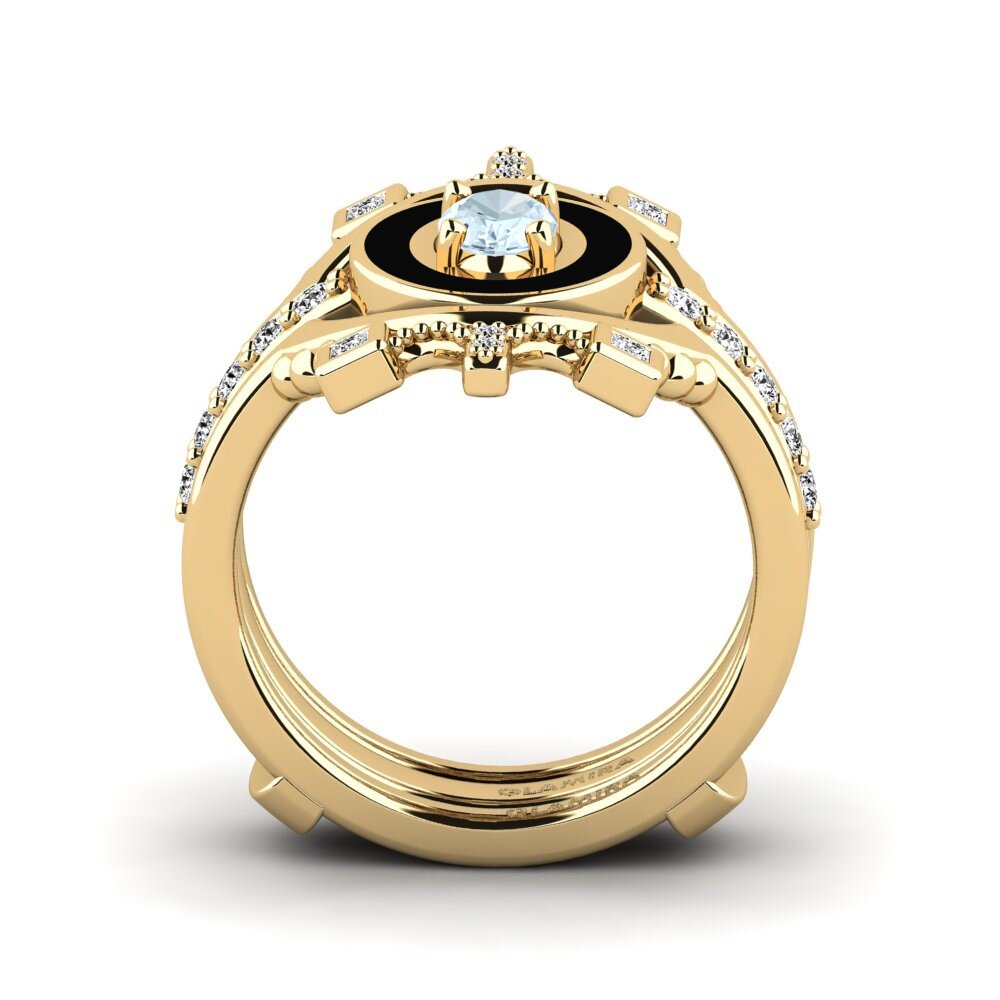 Aquamarine Ring Harweaa - SET