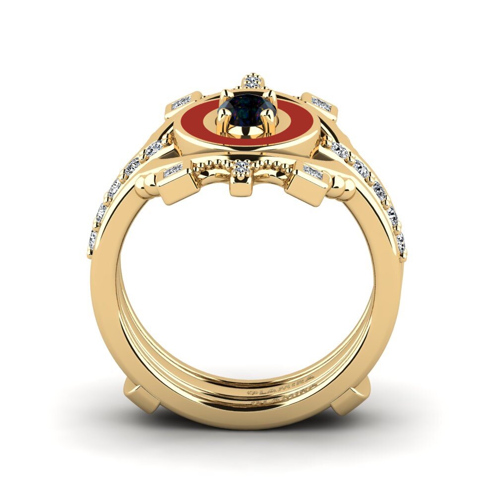 Black Opal Ring Harweaa - SET