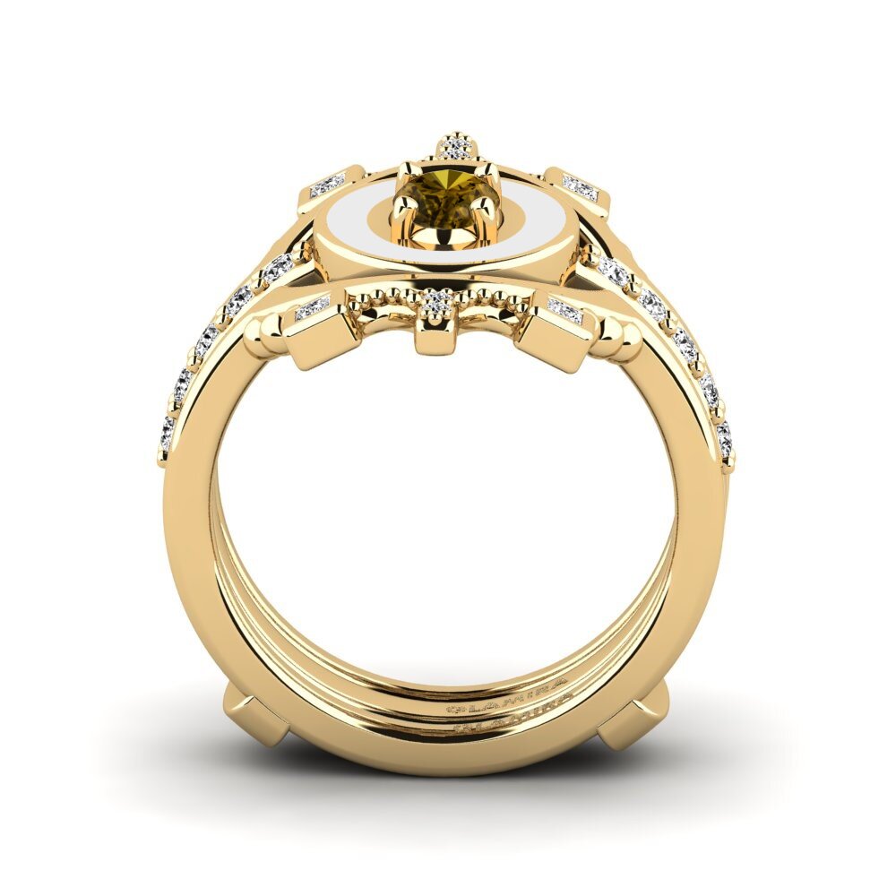 Circón Marrón Anillo Harweaa - SET