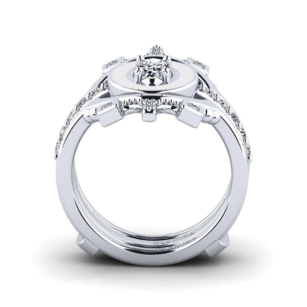 950 Palladium Ring Harweaa - SET