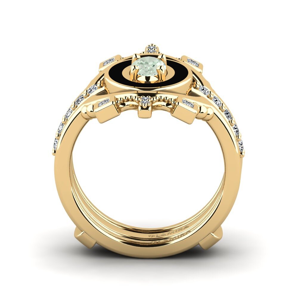 Améthyste Verte Bague Harweaa - SET