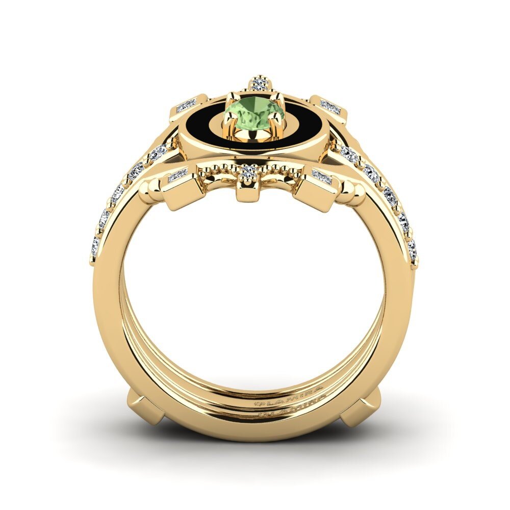 Zafiro Verde Anillo Harweaa - SET