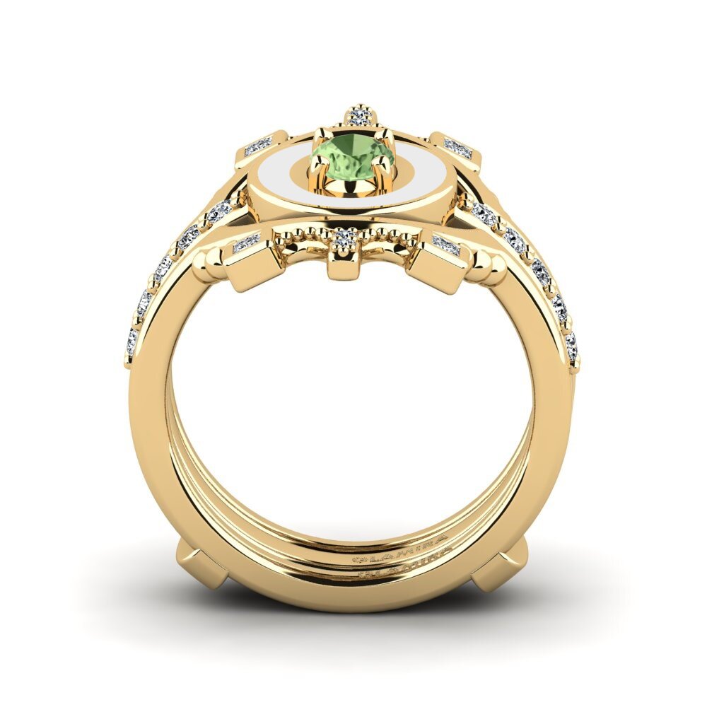Zafiro Verde Anillo Harweaa - SET