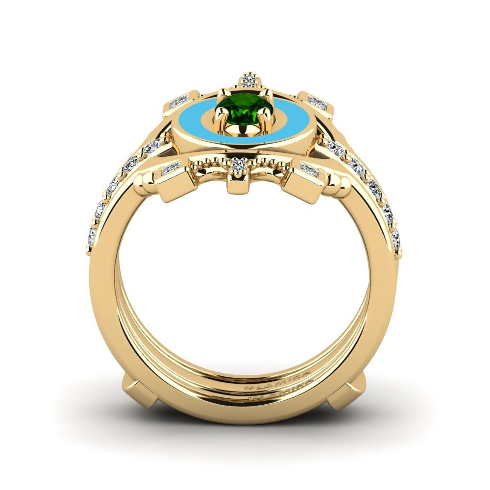 Green Tourmaline Ring Harweaa - SET