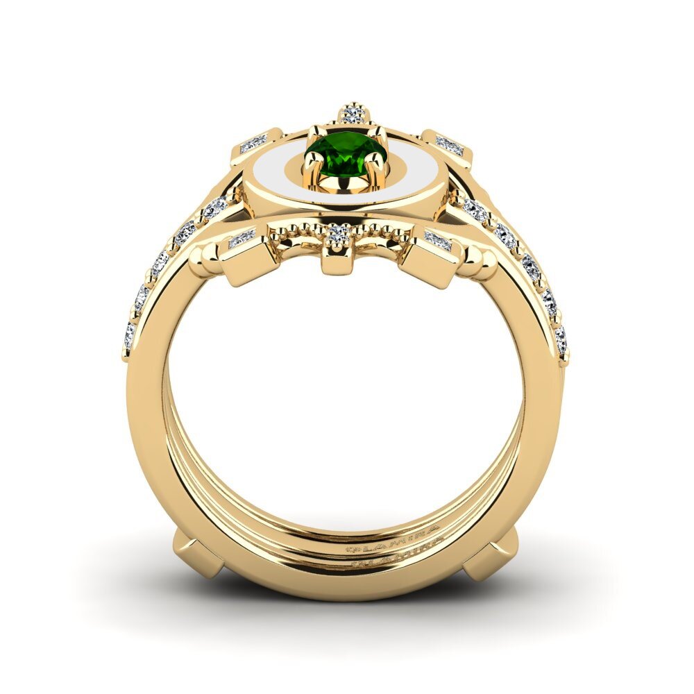 Green Tourmaline Ring Harweaa - SET