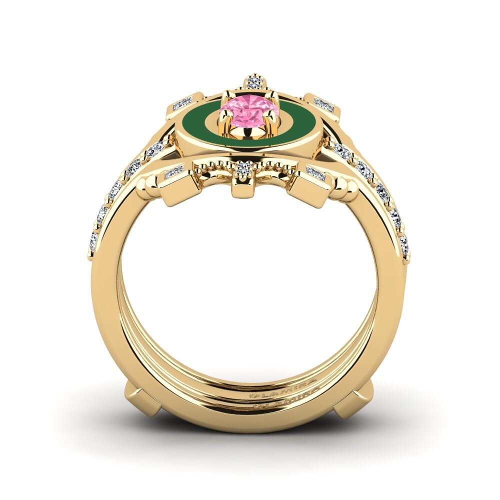 Rosa Saphir Ring Harweaa - SET
