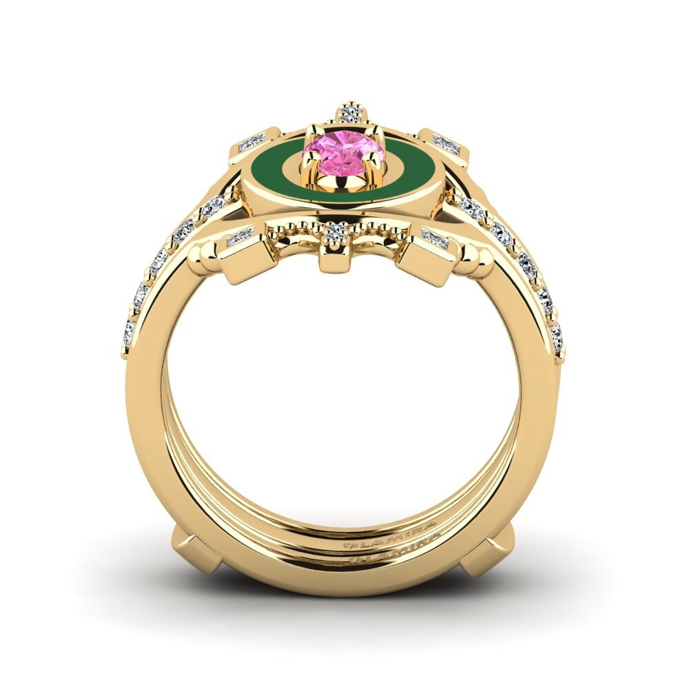 Pink Topaz Ring Harweaa - SET