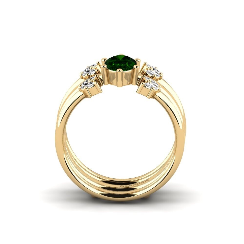 Turmalina Verde Anel Hatinc - SET