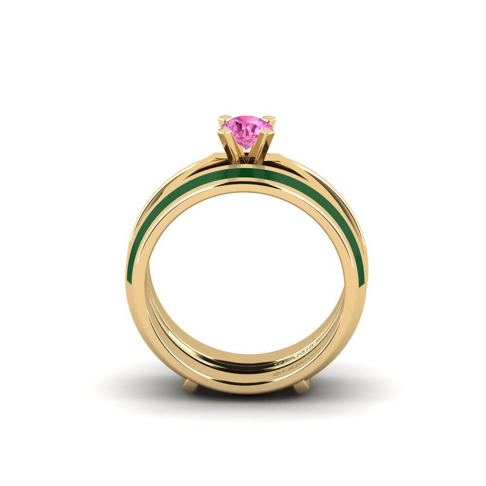 Pink Topaz Ring Kyndry - SET