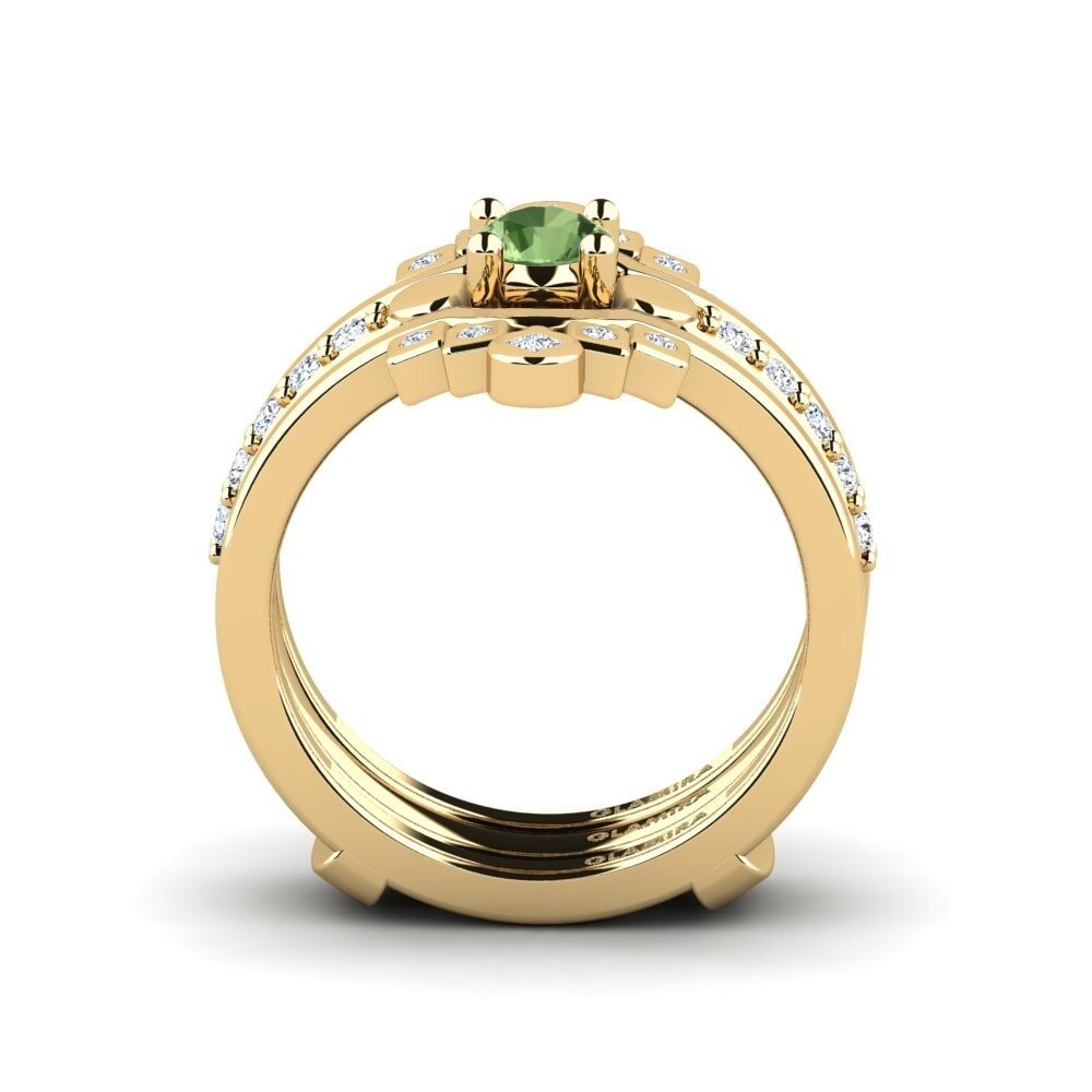 Zafiro Verde Anillo Lmelania - SET