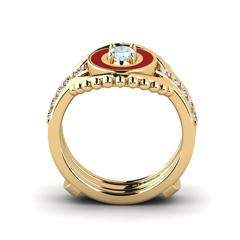 Aquamarin Ring Lmingea - SET