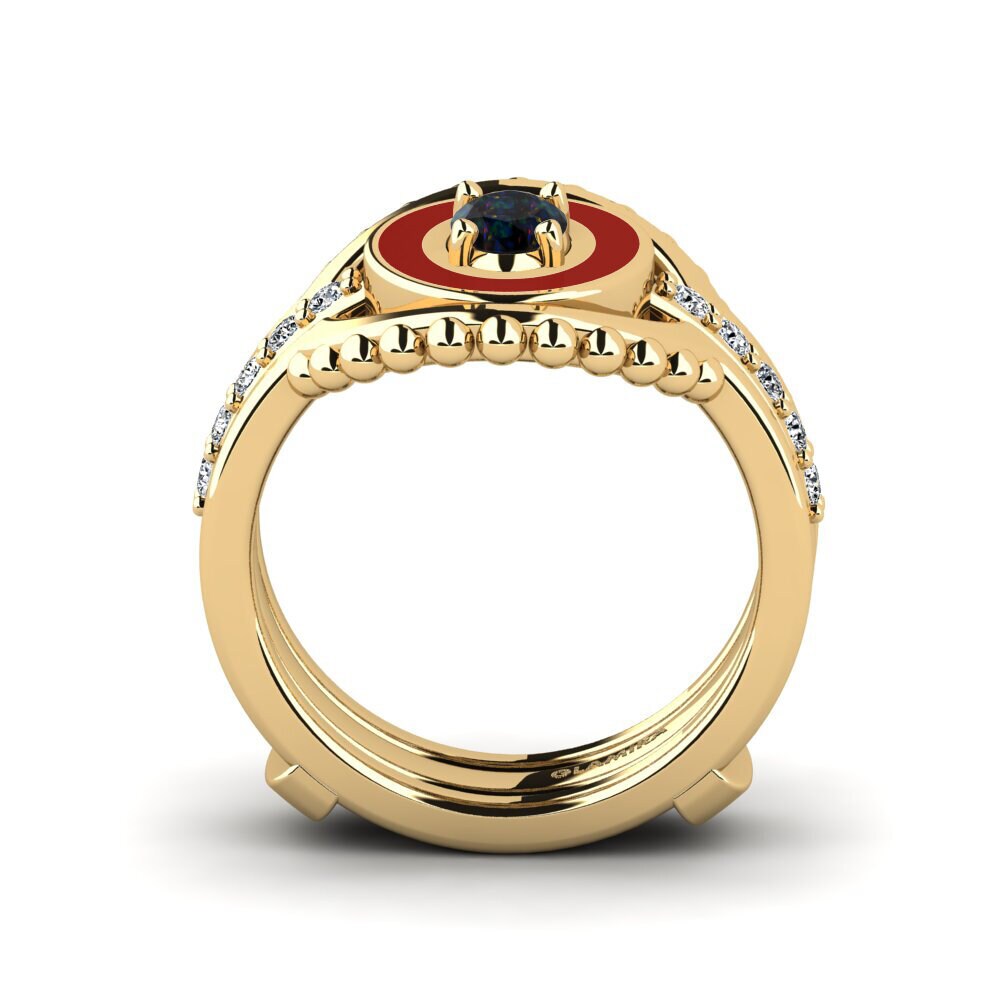 Black Opal Ring Lmingea - SET