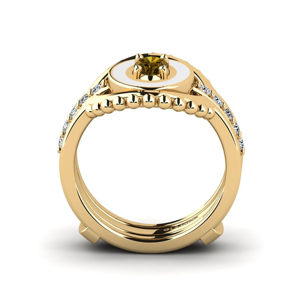 Brown Zircon Ring Lmingea - SET