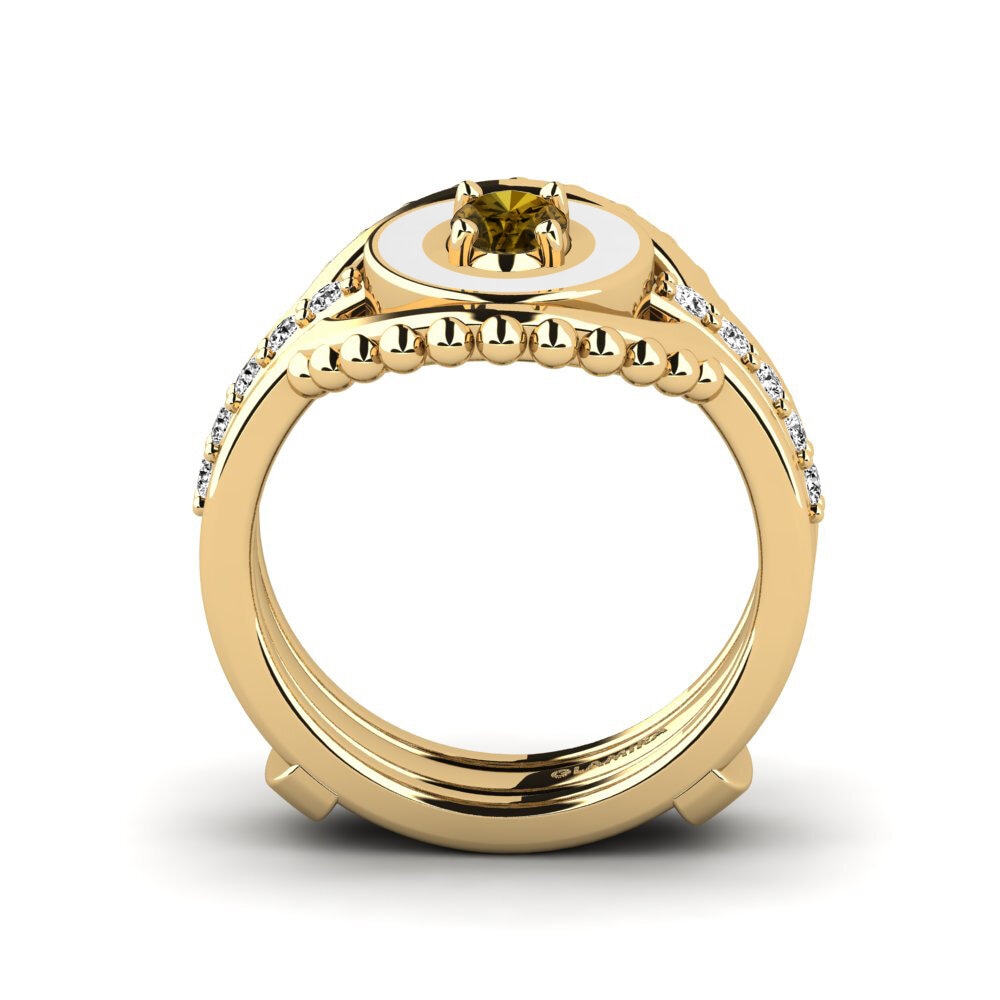 Circón Marrón Anillo Lmingea - SET