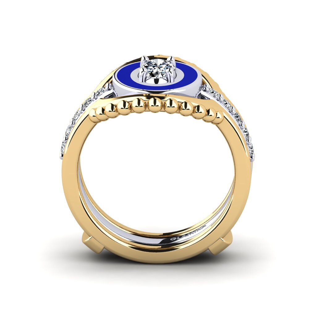 750 Gelb & Weißgold Ring Lmingea - SET