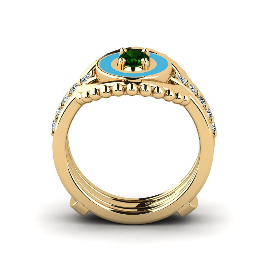 Green Tourmaline Ring Lmingea - SET