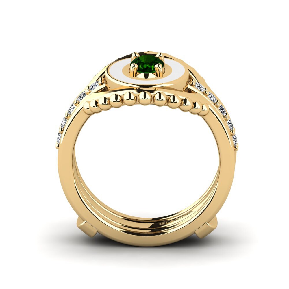 Green Tourmaline Ring Lmingea - SET
