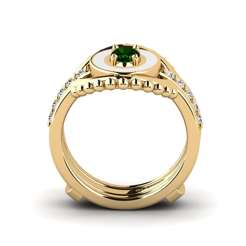 Grüner Turmalin Ring Lmingea - SET