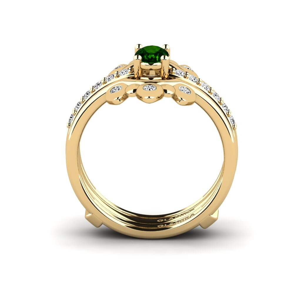 Turmalina Verde Anel Ngana - SET