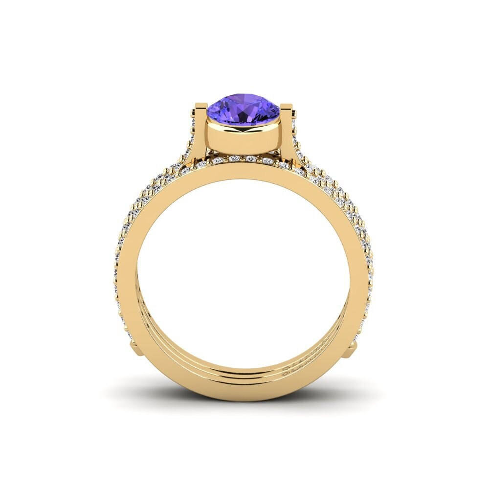 Tansanit Ring Reggie - SET