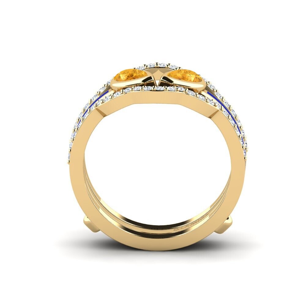 Citrine Ring Snene - SET