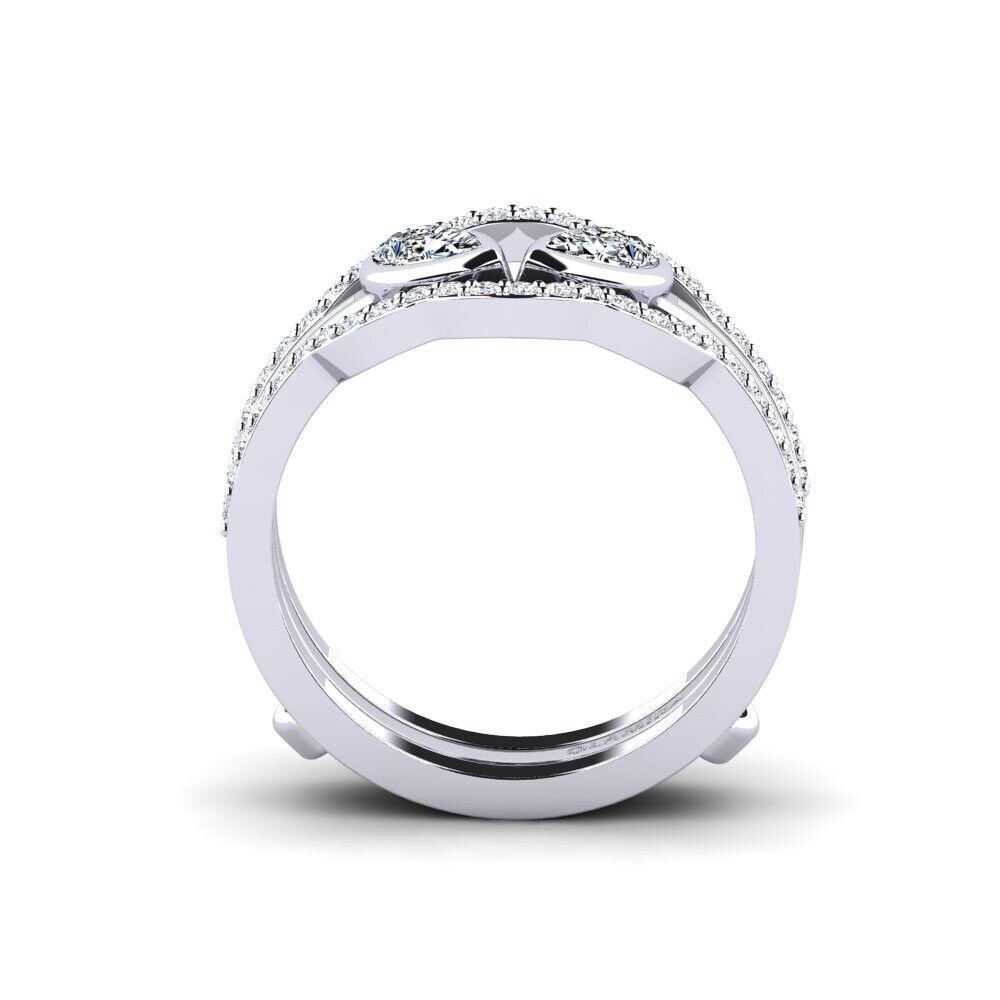 950 Palladium Ring Snene - SET