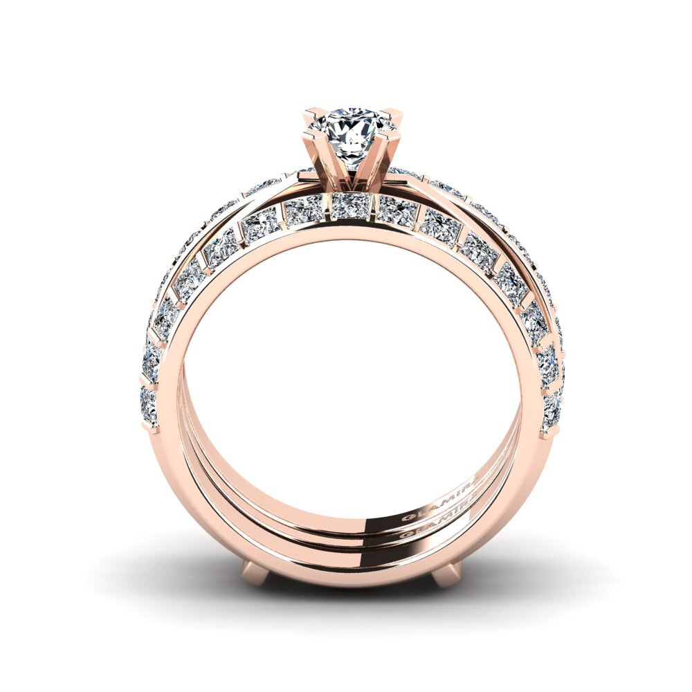 14ct Rose Gold Ring Stinge - SET
