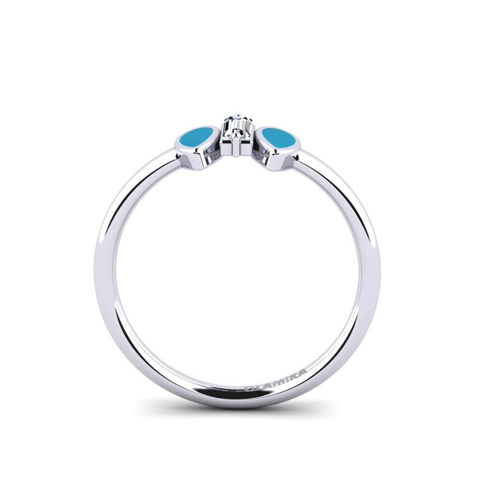 Weiß-Silber Ring Aiks