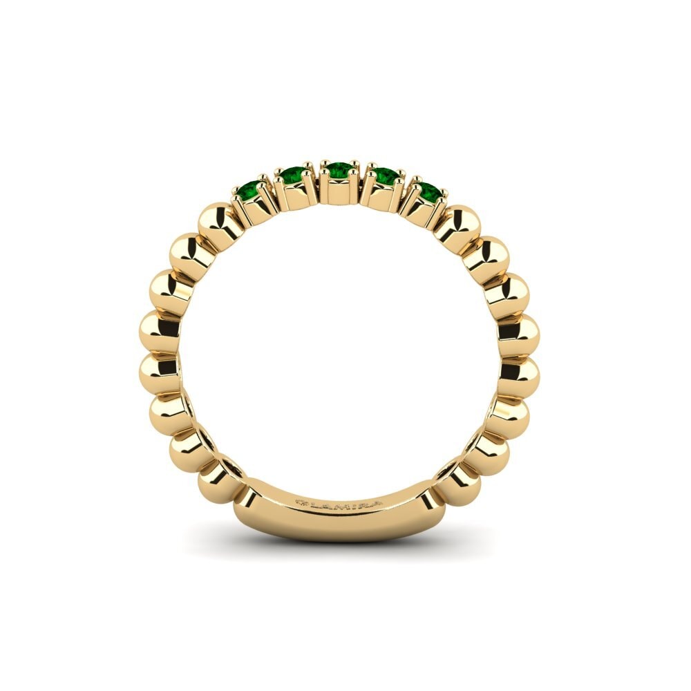 Green Zirconia Engagement Ring Nikones