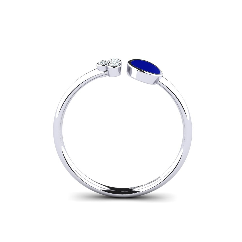 Weißgold 375 Ring Nther