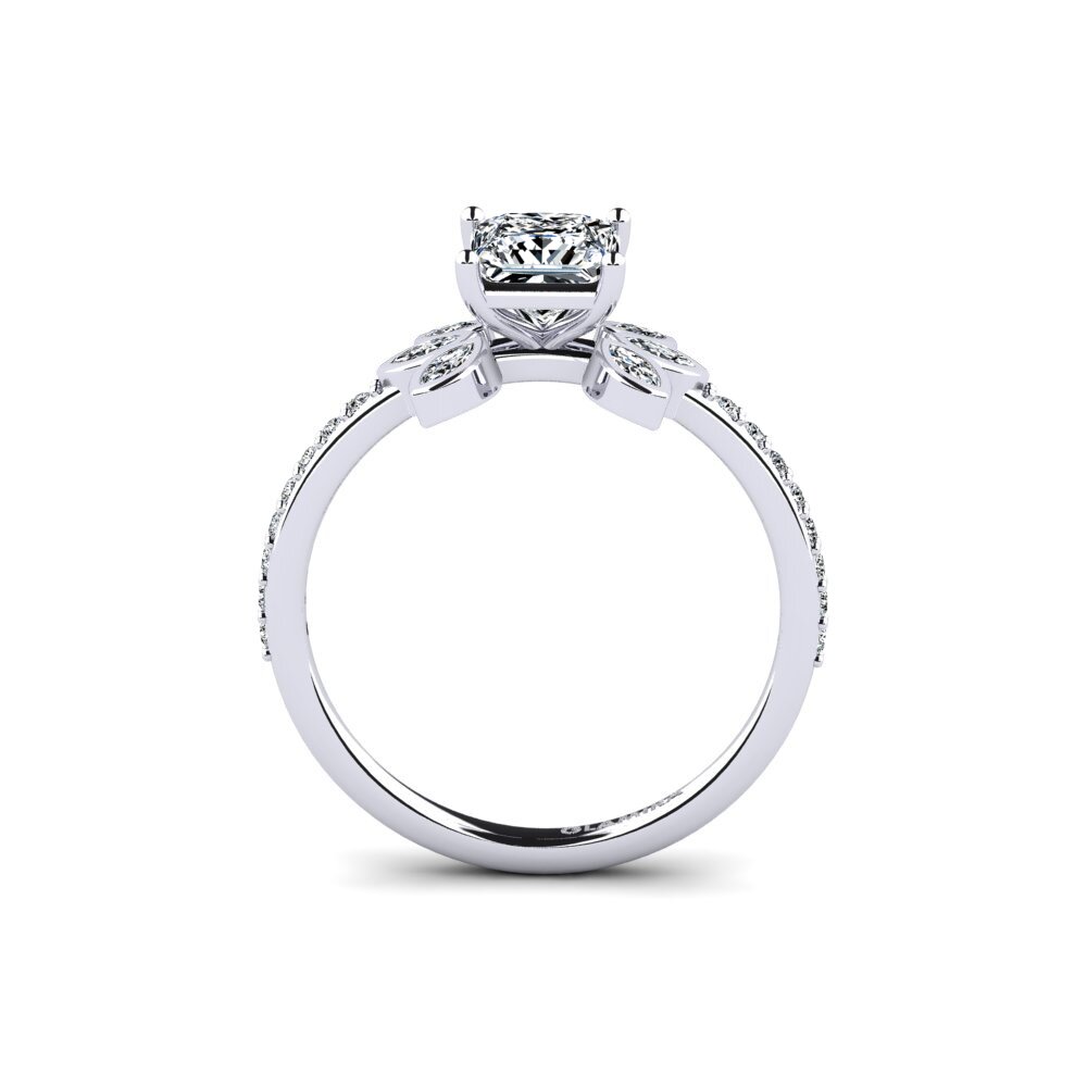 Weissgold 375 Prinzess Verlobungsring Nutop