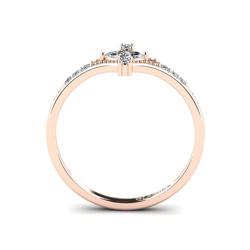 Rotgold 585 Verlobungsring Obmina