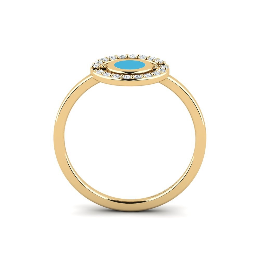 Or Jaune 9k Bague Ortion