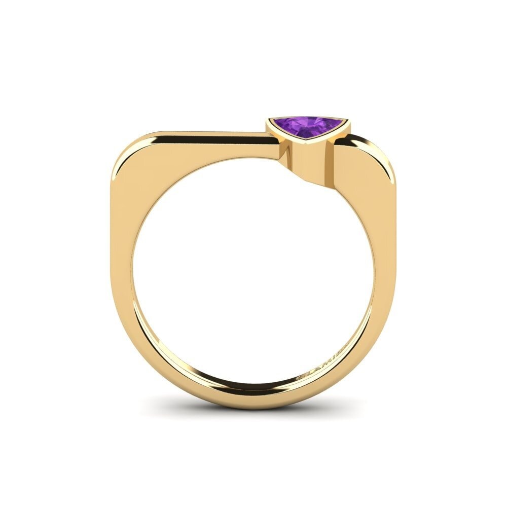 Trillion Amethyst Engagement Ring Togos