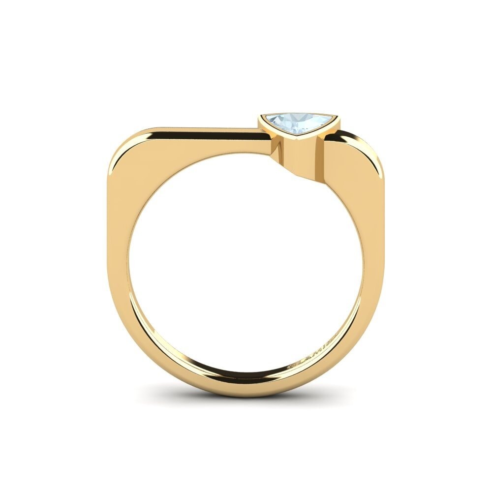 Trillion Aquamarine Engagement Ring Togos