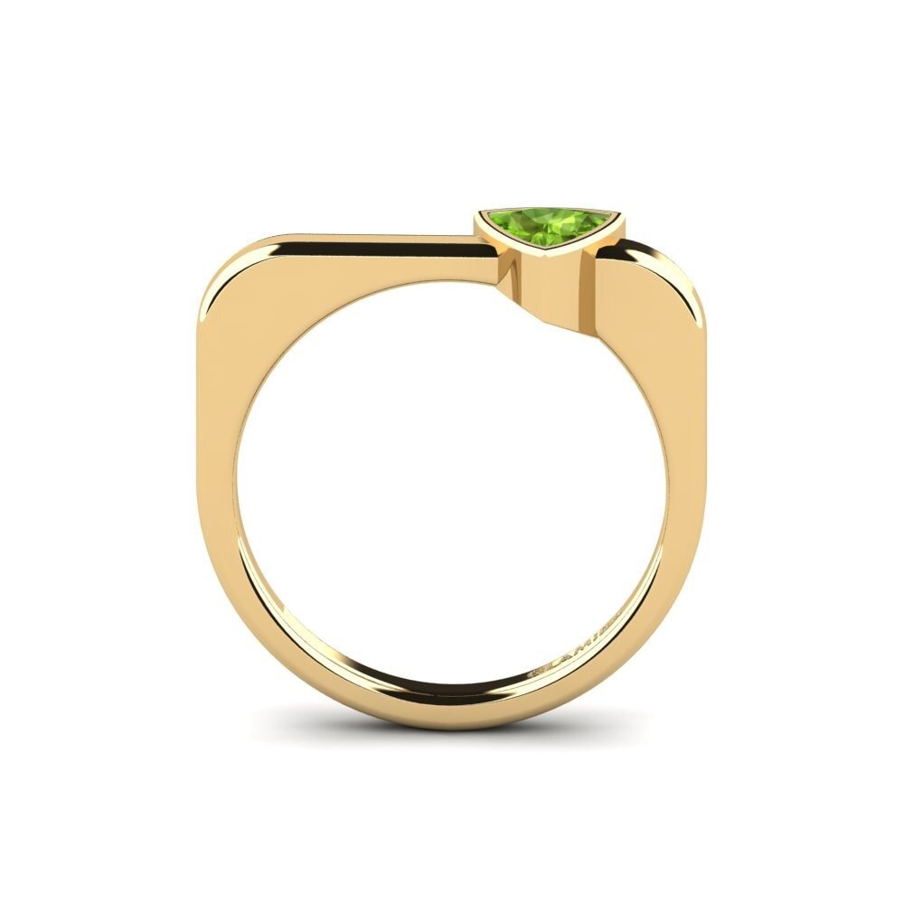 Trillion Peridot Engagement Ring Togos